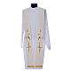 Priest Stole in polyester with cross embroidery Gamma s3