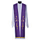 Priest Stole in polyester with cross embroidery Gamma s4