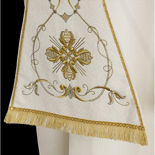 Roman Clergy Stole in viscose, polyester and lurex Gamma 2