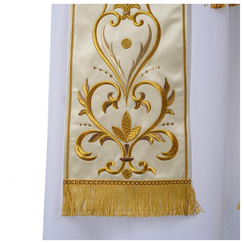 Clergy Stole in satin with floral embroidery Gamma 5