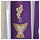 Stole, 80% polyester 20% wool with chalice grapes decoration s3