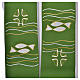Stole, 80% polyester 20% wool with fish and cross decoration s2