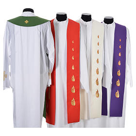 Clergy Stole, 80% polyester 20% wool with Holy Spirit decoration