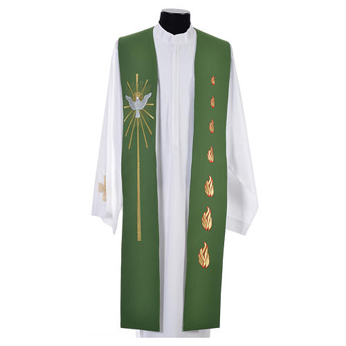 Clergy Stole, 80% polyester 20% wool with Holy Spirit decoration 6