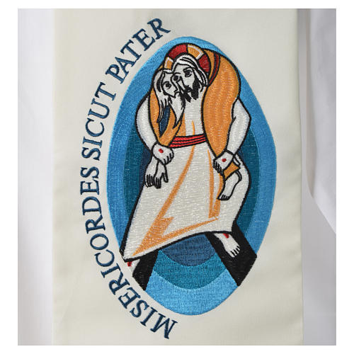 STOCK Pope Francis' Jubilee Big Stole with Latin writing 3