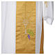 Goldene Diakonstola aus Polyester mit Chi-Rho und Trauben s4