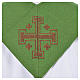 Clergy Stole with chalice host IHS and spikes, polyester cotton & lurex s3