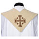 Stole with chalice, host and bread in polyester, cotton and lurex s9