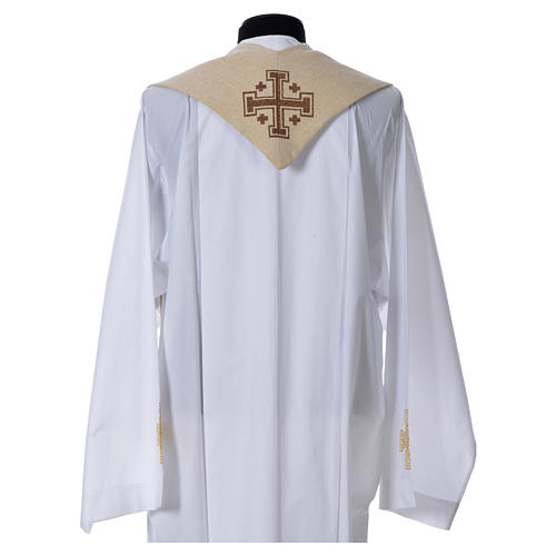 Étole liturgique Saint Antoine de Padoue beige 2
