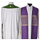 Minister Stole in 90% bamboo and 10% natural viscose with golden cross s2