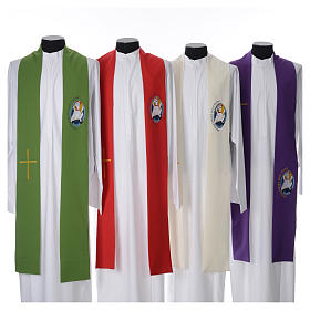 Étoles liturgiques: STOCK Étole Jubilé de la Miséricorde 100% polyester