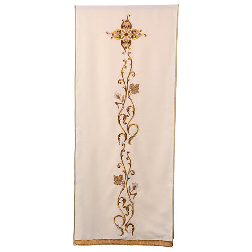 Pulpit cover with fringe machine embroidered, 100% polyester Gamma 1