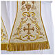Clergy Stole in satin, machine embroidered with fringes and tassels Gamma s2