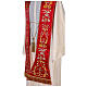 Clergy Stole in satin, machine embroidered with fringes and tassels Gamma s5