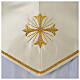 Clergy Stole in satin, machine embroidered with fringes and tassels Gamma s9
