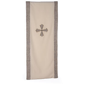 Pulpit cover with fabric inserts cross shaped, 100% polyester Gamma