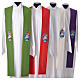 STOCK Pope Francis' Jubilee Big Stole with FRENCH machine embroided logo s1