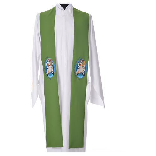 STOCK Pope Francis' Jubilee Big Stole with GERMAN machine embroided logo 6