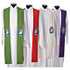 STOCK Pope Francis' Jubilee Big Stole with GERMAN machine embroided logo s1