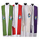 STOCK Pope Francis' Jubilee Big Stole with ENGLISH machine embroided logo s1