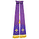 Clergy stole in wool with cross panel s1