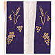 Stole with ear of wheat, grapes, leaf with gold embroidery s2