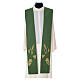 Clergy Stole with ear of wheat, grapes, leaf with gold embroidery s3