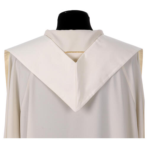 Clergy Stole in polyester canvas with lamp, fire, ears of wheat, cross and grapes 9