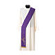 Clergy Stole in polyester with golden vine embroidery s4