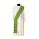 Stole in polyester with coloured vine embroidery s2