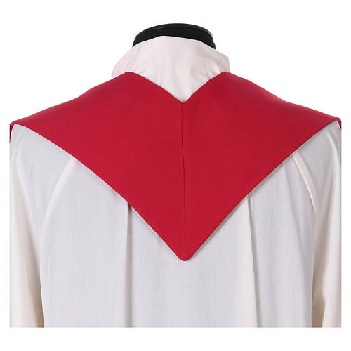 Priest Stole in polyester canvas with double, multicoloured cross 7