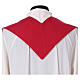 Priest Stole in polyester canvas with double, multicoloured cross s7