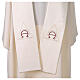 Stole in polyester canvas with Alpha and Omega embroidery s2
