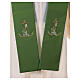 Clergy Stole in polyester canvas with gold anchor, cord and fish s2