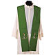 Clergy Stole in polyester canvas with gold anchor, cord and fish s3