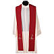 Clergy Stole in polyester canvas with gold anchor, cord and fish s4