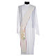 Reversible diaconal priest stole white red, chalice, host and grapes s2