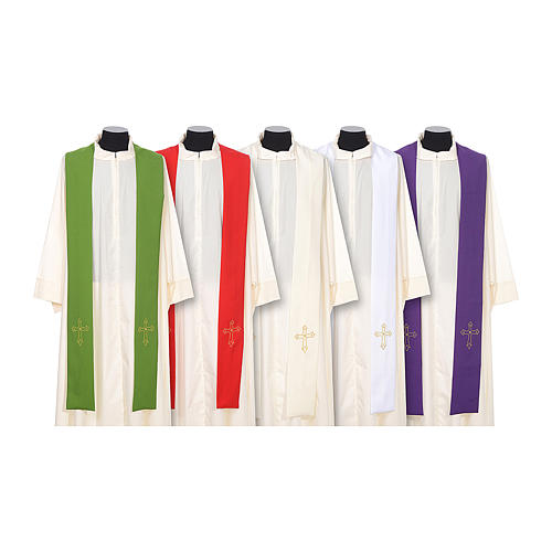 Priesterstola klein Kreuz Polyester Vatican 1
