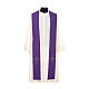 Priest Stole with gold cross embroidered on both panels s6