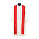 Clergy Stole with gold cross embroideren on both panels s3