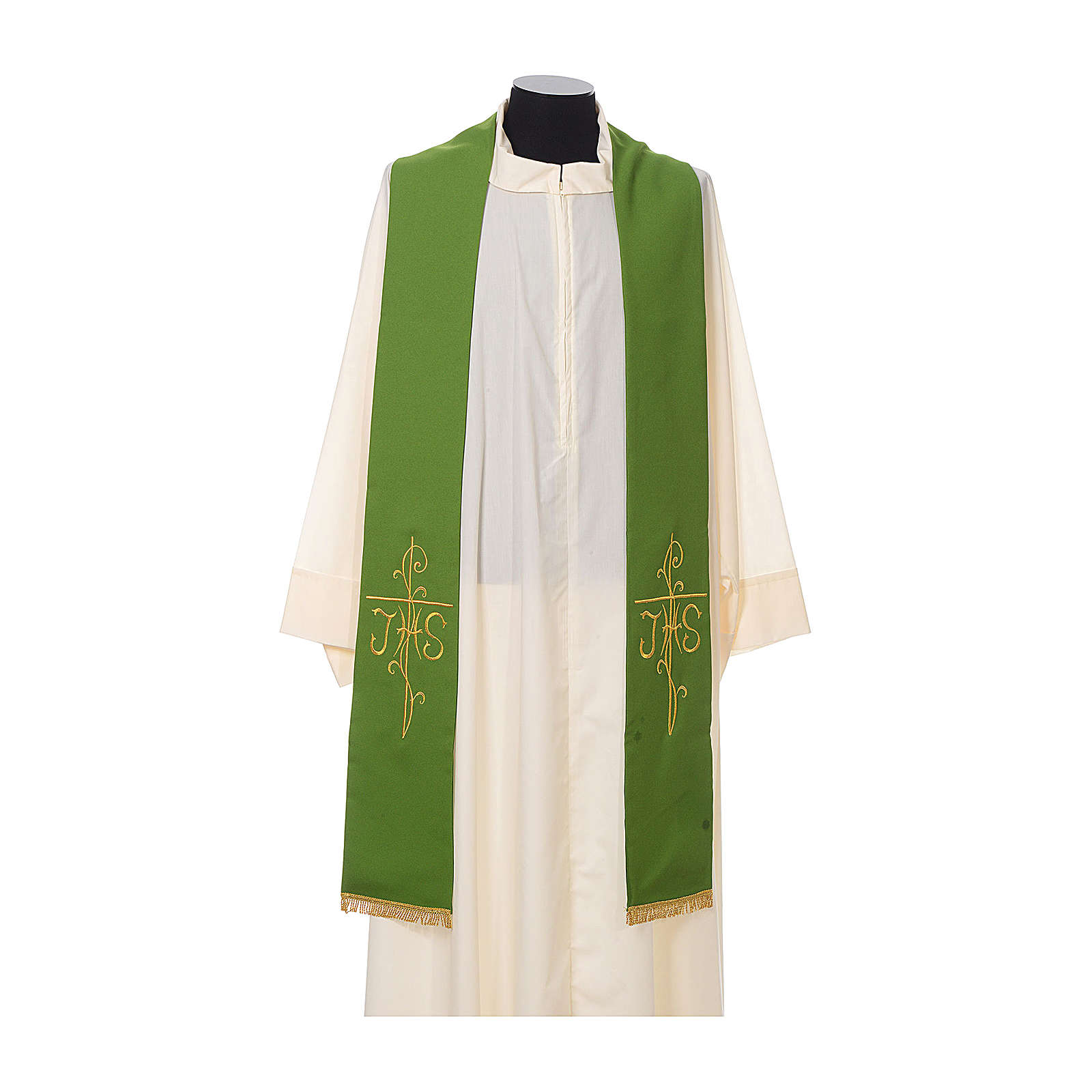 Priesterstola IHS und Kreuz Stickerei Polyester Vatican | Online