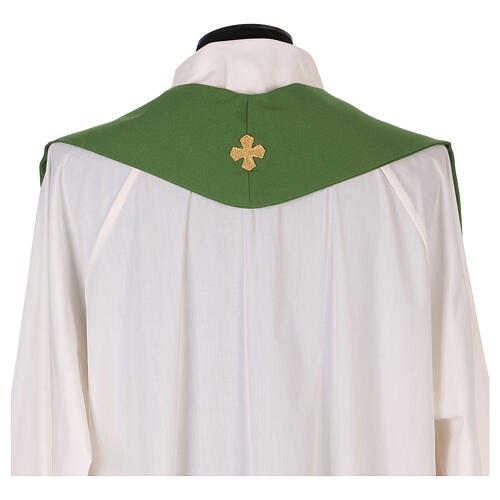 Priesterstola Weizenähre und Trauben Stickerei Vatican Polyester 9