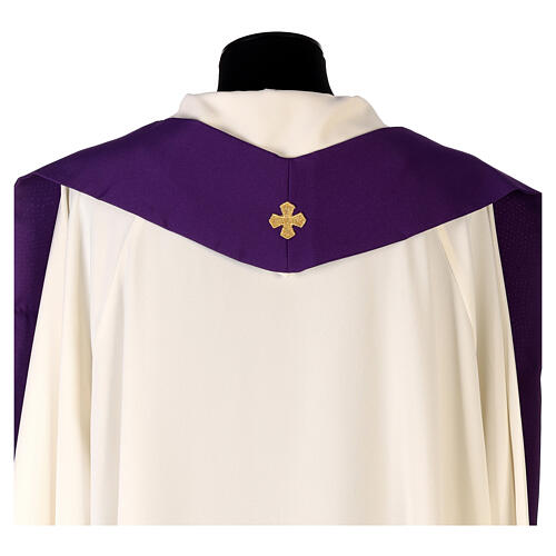 Priesterstola goldene Kreuz und Weizenähren Polyester 8