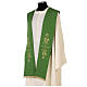 Overlay stole golden cross and wheat embroidery polyester s4