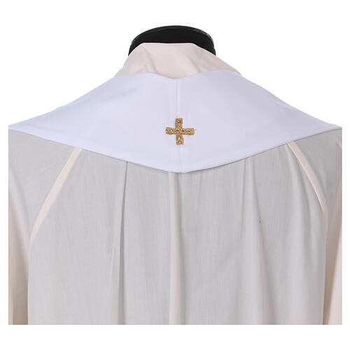 Marian Clergy Stole roses Vatican fabric 100% polyester 6