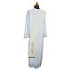 Clerical Stole double-sided Cross Spikes embroidery, Vatican fabric s1