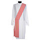 Pink Deacon Stole Alpha and Omega 100% polyester s1