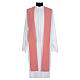 Pink stole in polyester, Chi-Rho s1