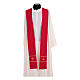 Hand-embroidered clergy stole in wool - Montesole Monastery s3
