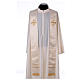 Priest stole with handmade embroidery in silk blend Monastero Montesole s1